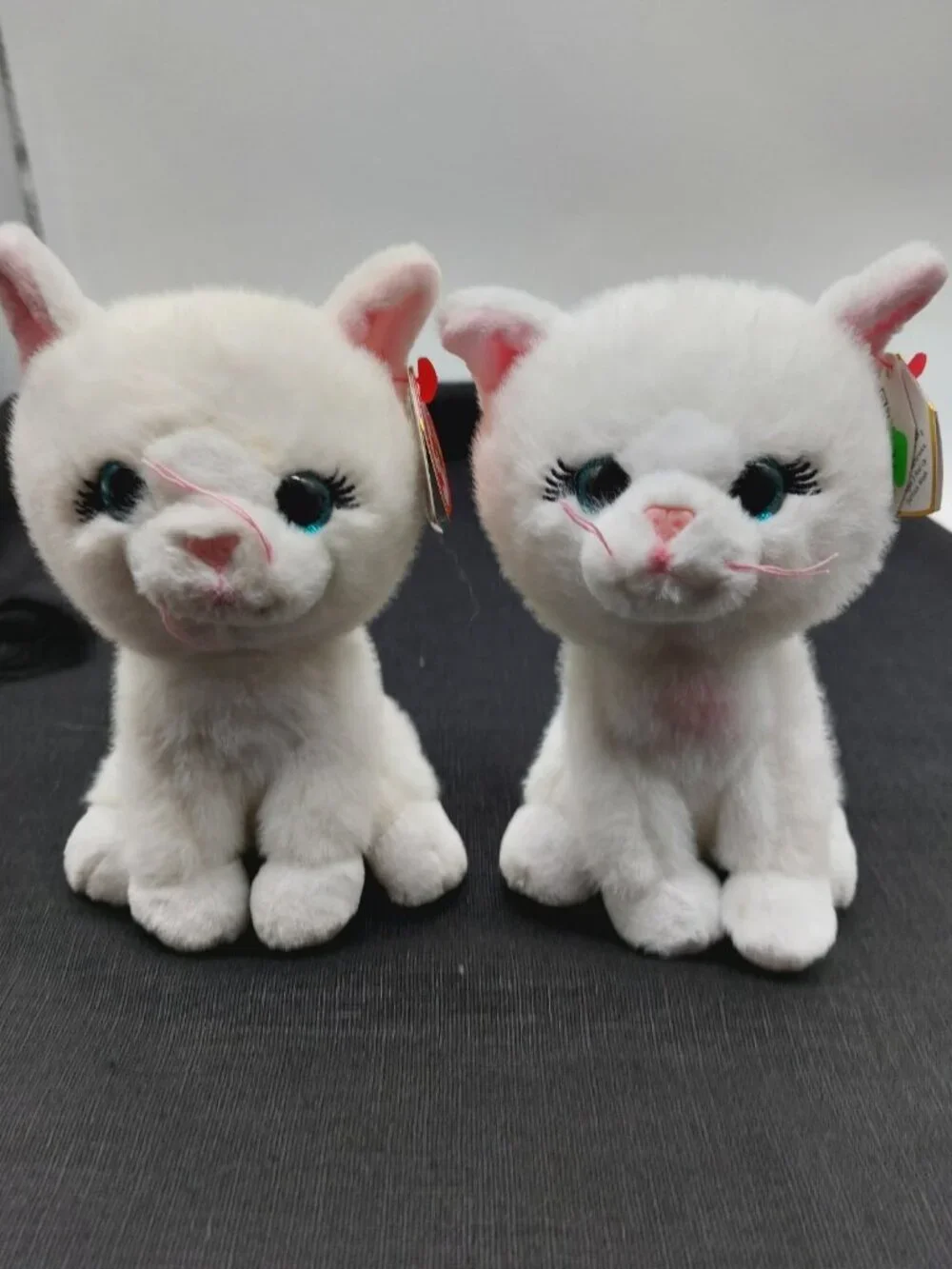Ty Beanie Boos Amelia the White Kitty Cat 6